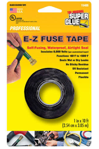 Super Glue E-Z Fuse Tape Black