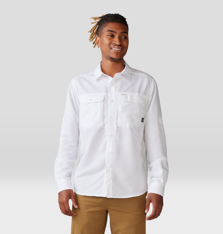 Mountain Hardwear Men's Canyon Long Sleeve Shirt - White White