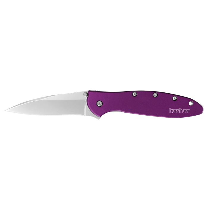 Kershaw Leek Aluminum Knife - Stainless Steel/purple Ss/purple