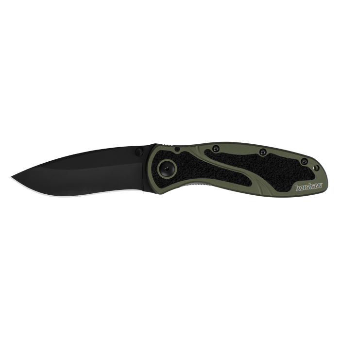 Kershaw Bluer Knife - Black/olvive Blk/olv