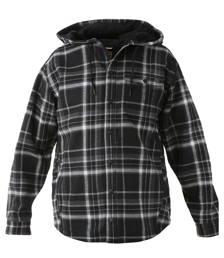 Noble Outfitters Men's Shirt Jacket - Black / White Plaid Black / White Plaid / / REG