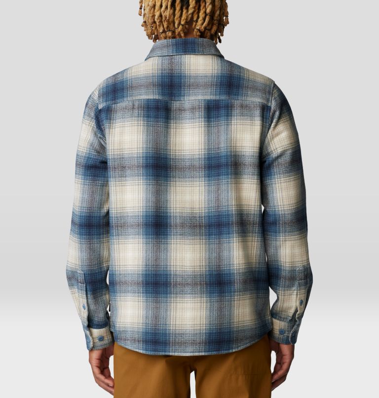 Mountain Hardwear Men's Plusher Long-Sleeve Shirt - Adriatic Blue Ombre Buffalo Check Print Adriatic Blue Ombre Buffalo Check Print