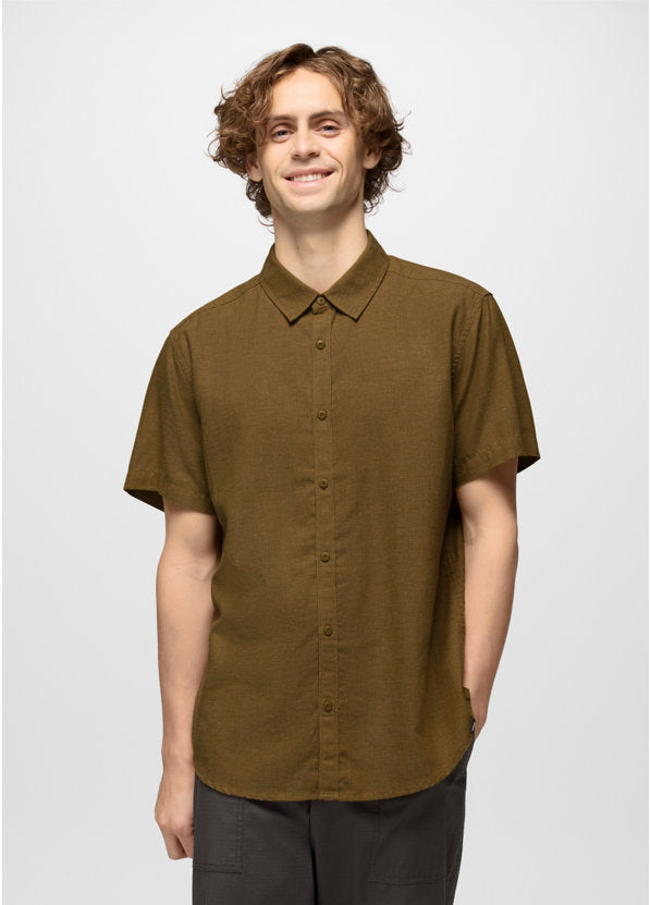 Prana Lindores Short-Sleeve Shirt - Retro Olive Retro Olive / / STANDARD