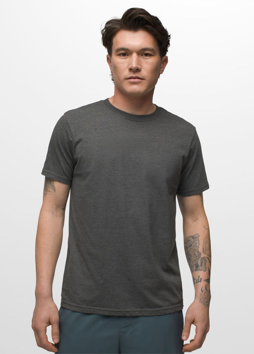 Men's Prana Crew T-shirt - St Charcoal heather