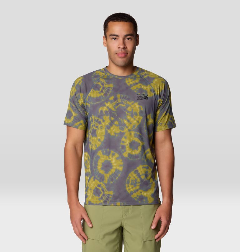 Mountain Hardwear Mens Crater Lake Short Sleeve - Adriatic Blue Spore Dye Print Adriatic Blue Spore Dye Print