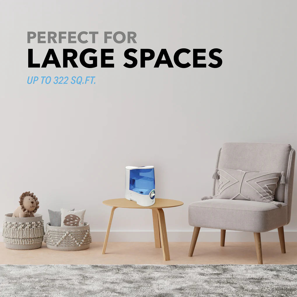 Perfect Aire 1 Gallon Table-Top Warm Mist Humidifier with Medicine Cup and Night Light