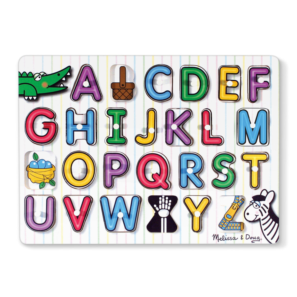 Melissa & Doug See-inside Alphabet Peg Puzzle