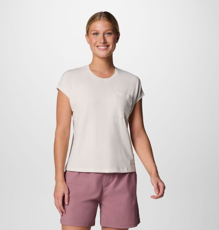 Columbia Womens Boundless Trek T-Shirt - Sea Salt Sea Salt