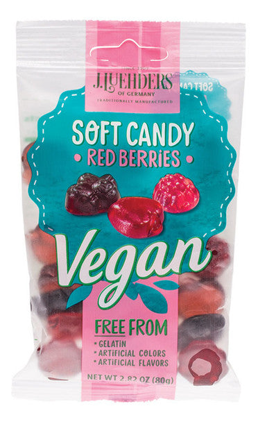 J Luehders Red Berries Vegan Gummy Soft Chews