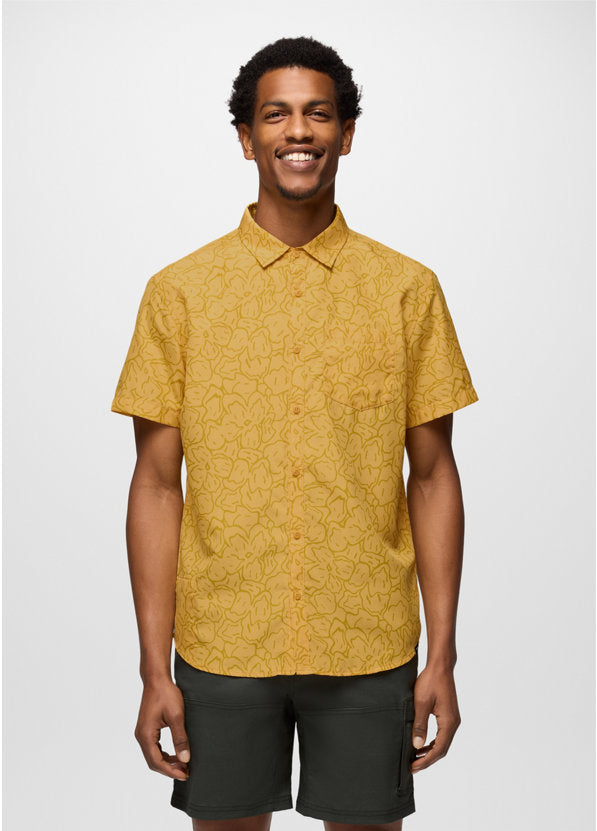 Prana Lost Sol Printed Short Sleeve Shirt - Pollen Feelings Pollen Feelings / / STANDARD