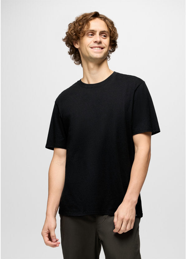Prana Everyday Short Sleeve Tee Shirt - Black Black / / STANDARD