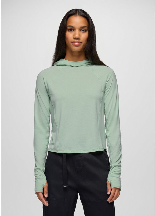 Prana Sol Searcher Sun Hoodie Long Sleeve - Bio Mint Bio Mint