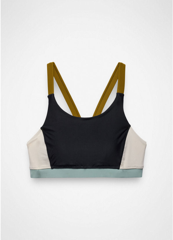 Prana Baja Bound Sport Top - Black Color Block Black Color Block