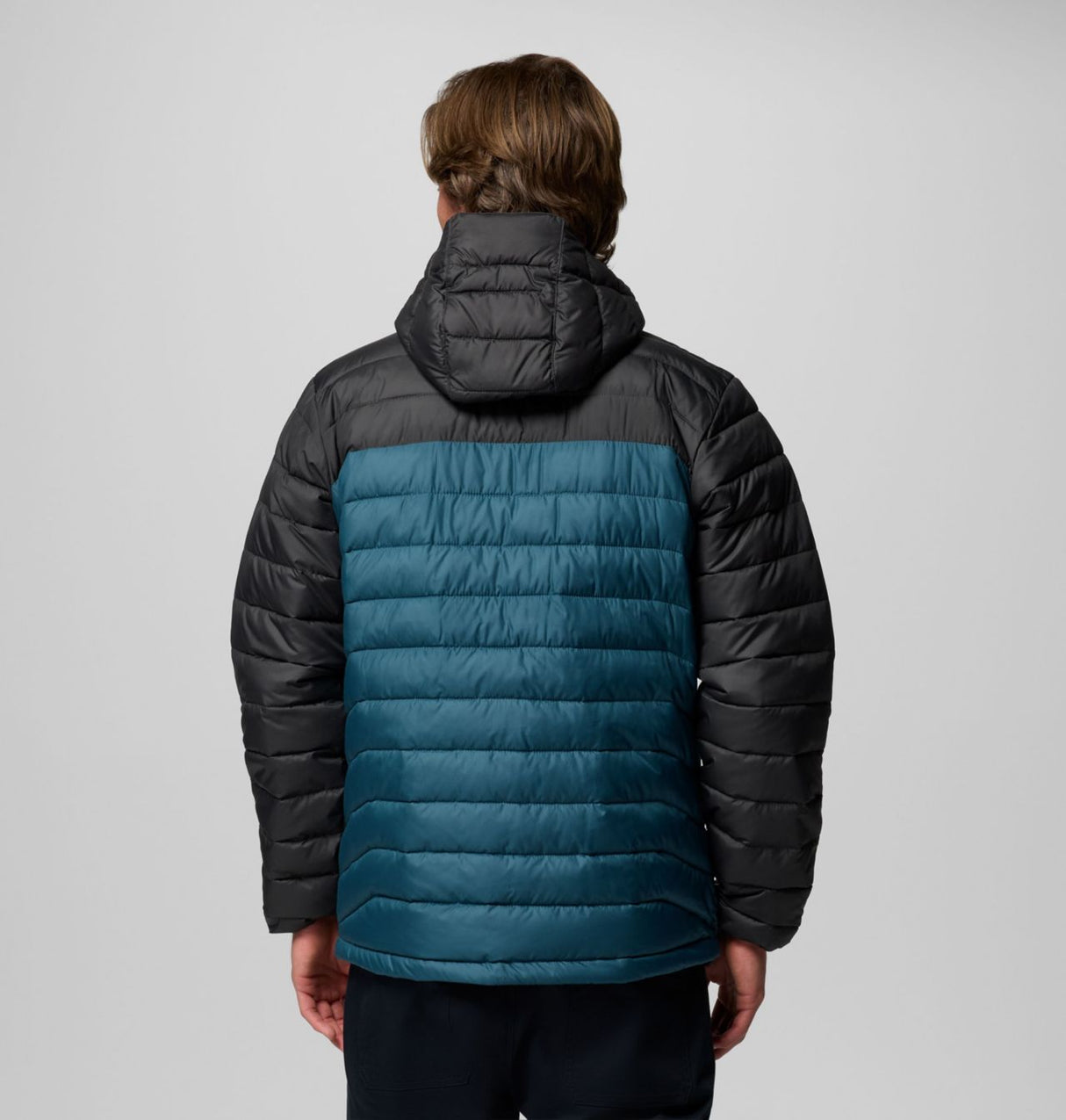 Columbia Mens Powder Lite Ii Hooded Jacket Everblue shark