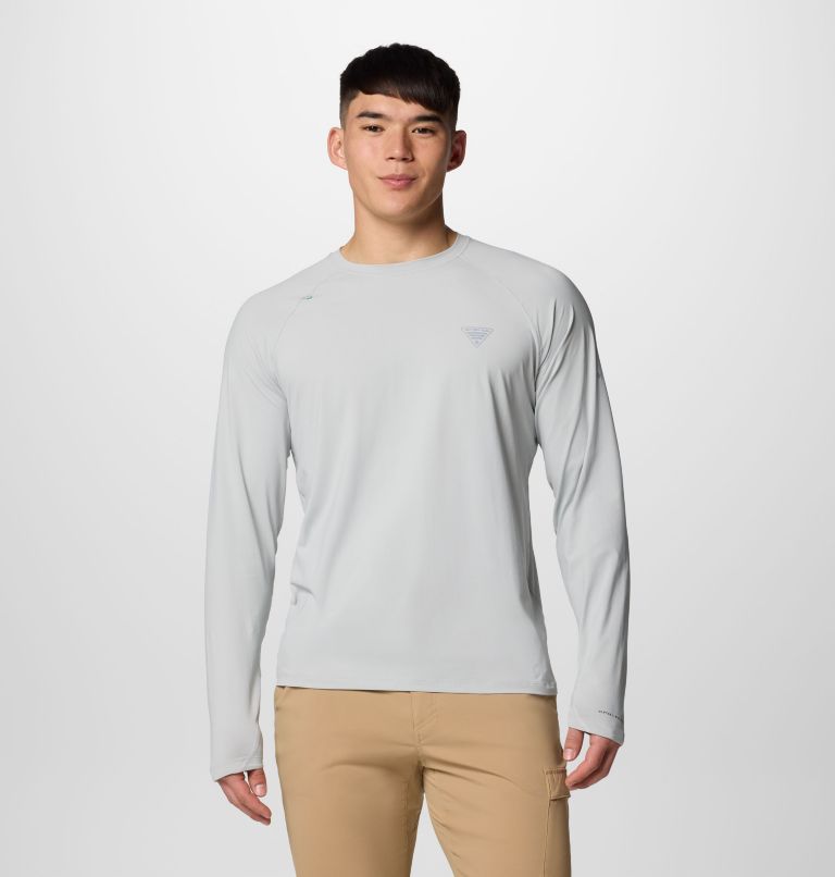 Columbia Mens PFG Wild Cast Sun Shirt - Cool Grey Cool Grey