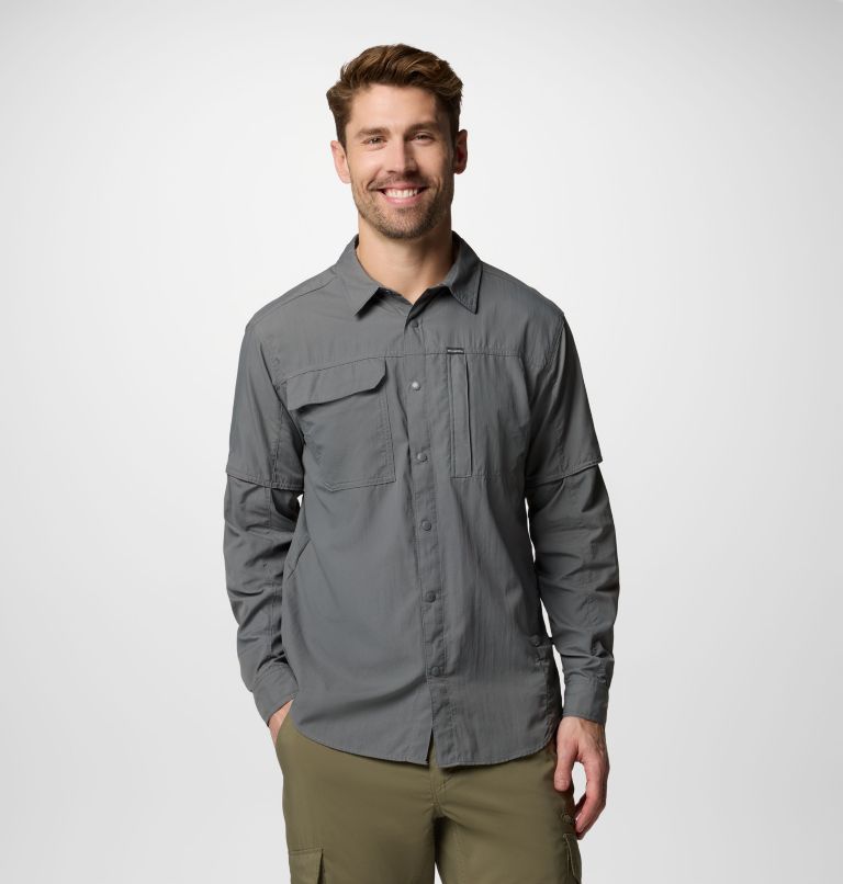 Columbia Mens Skien Valley Long Sleeve Shirt - City Grey City Grey