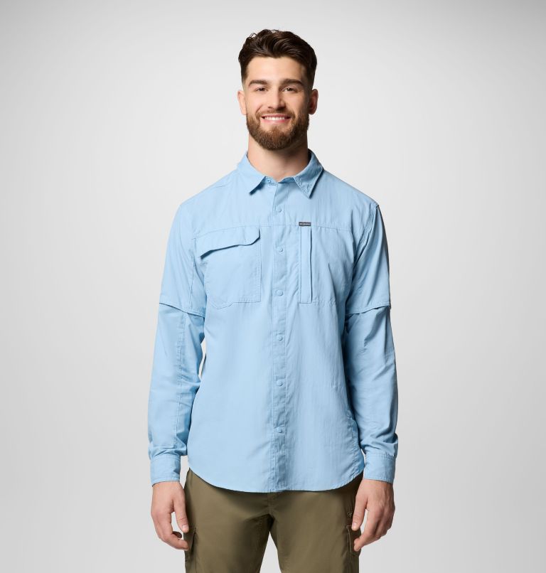 Columbia Mens Skien Valley Long Sleeve Shirt - Ripple Blue Ripple Blue