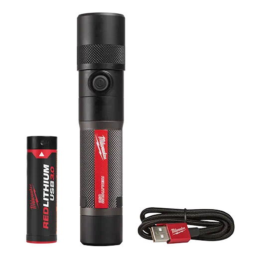 Milwaukee Redlithium Usb 1100l Twist Focus Flashlight