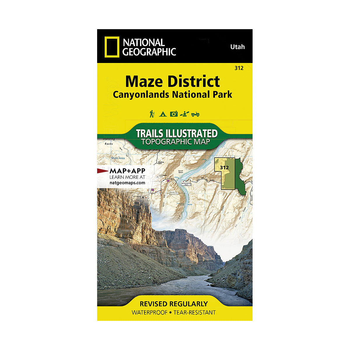 National Geographic Topographic Map CANYONLANDS_NP