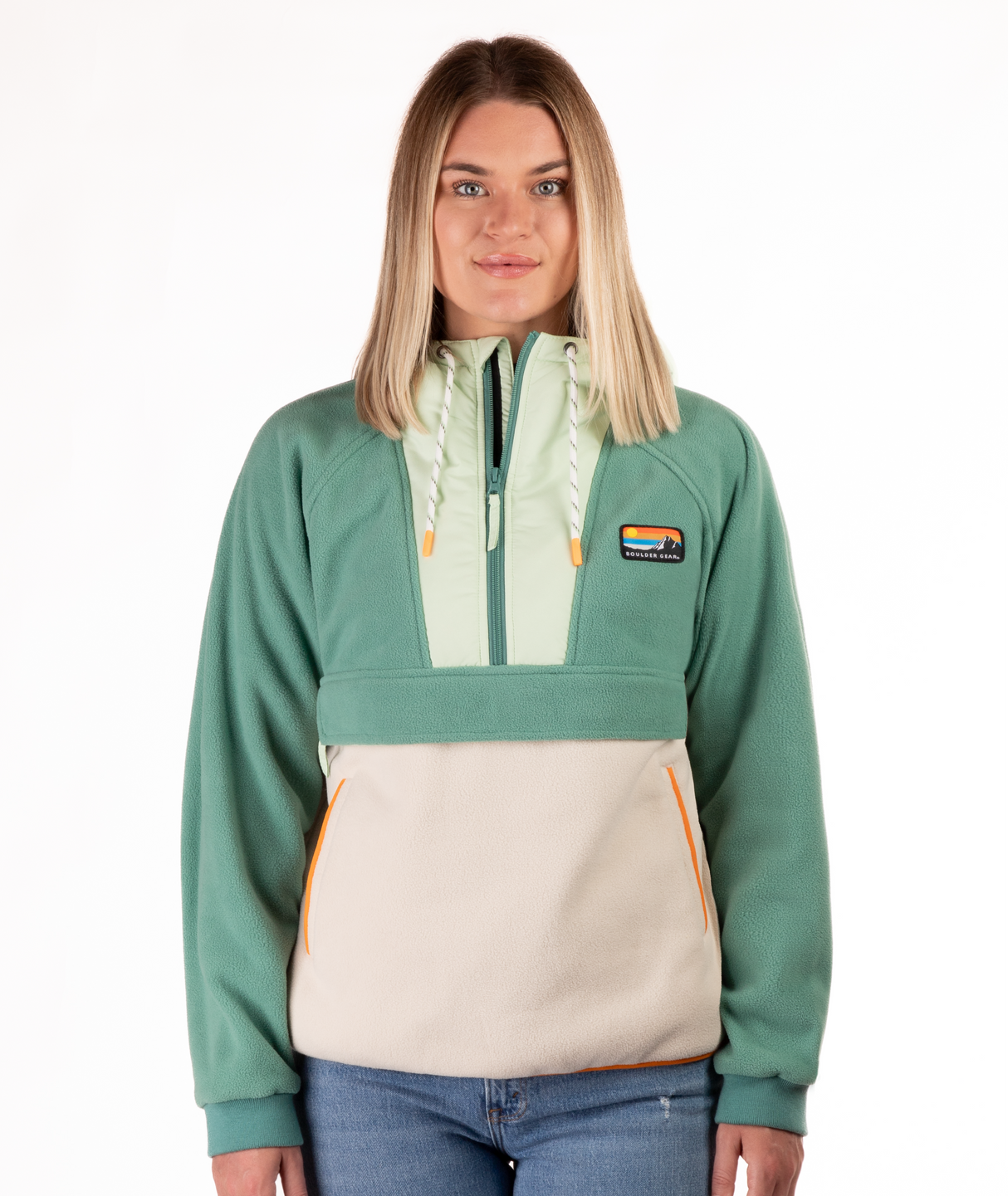 Boulder Gear Womens Scout Pullover Fleece Oil green