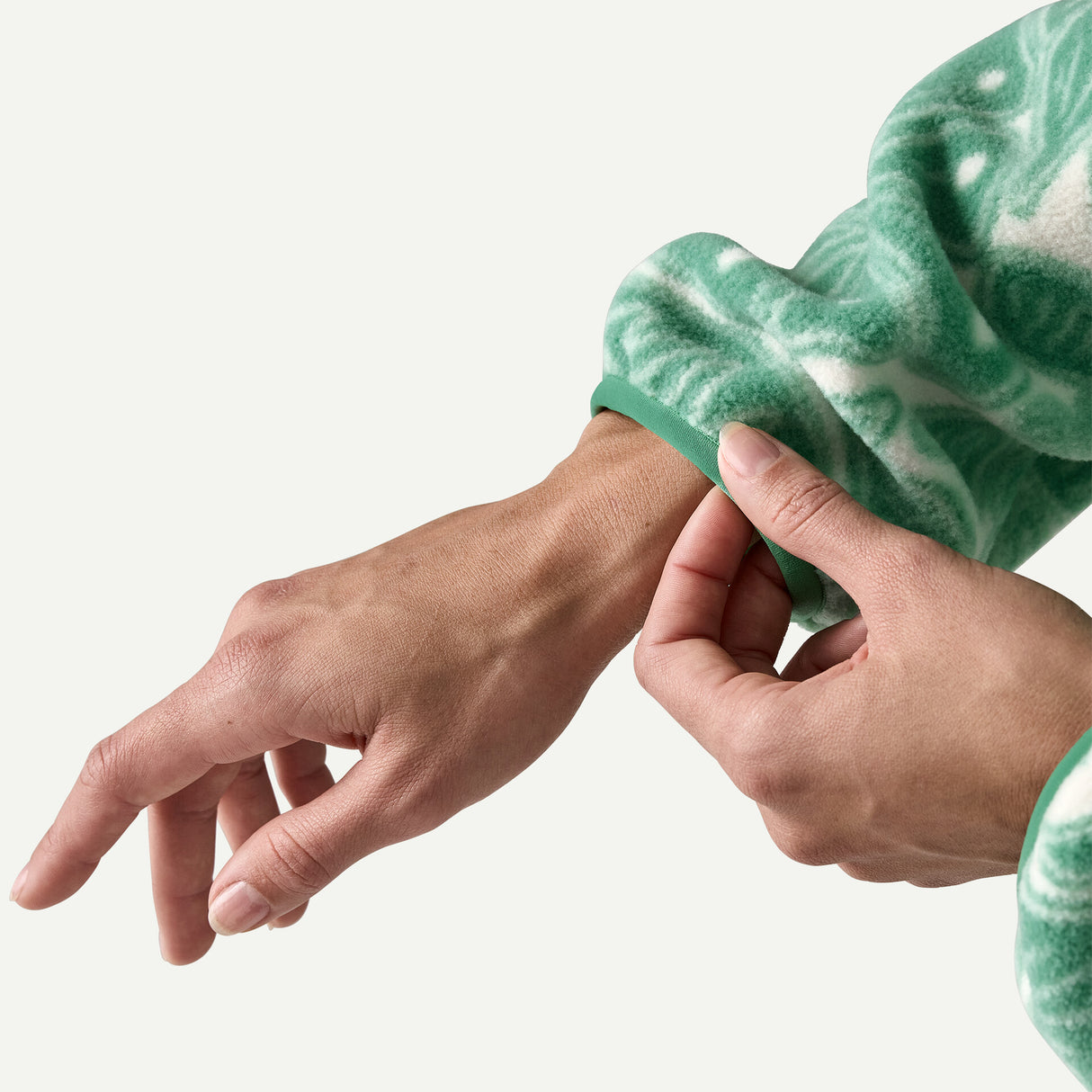 Patagonia Ws Synchilla Fleece Marsupial - Bees and Flowers / Heartleaf Green