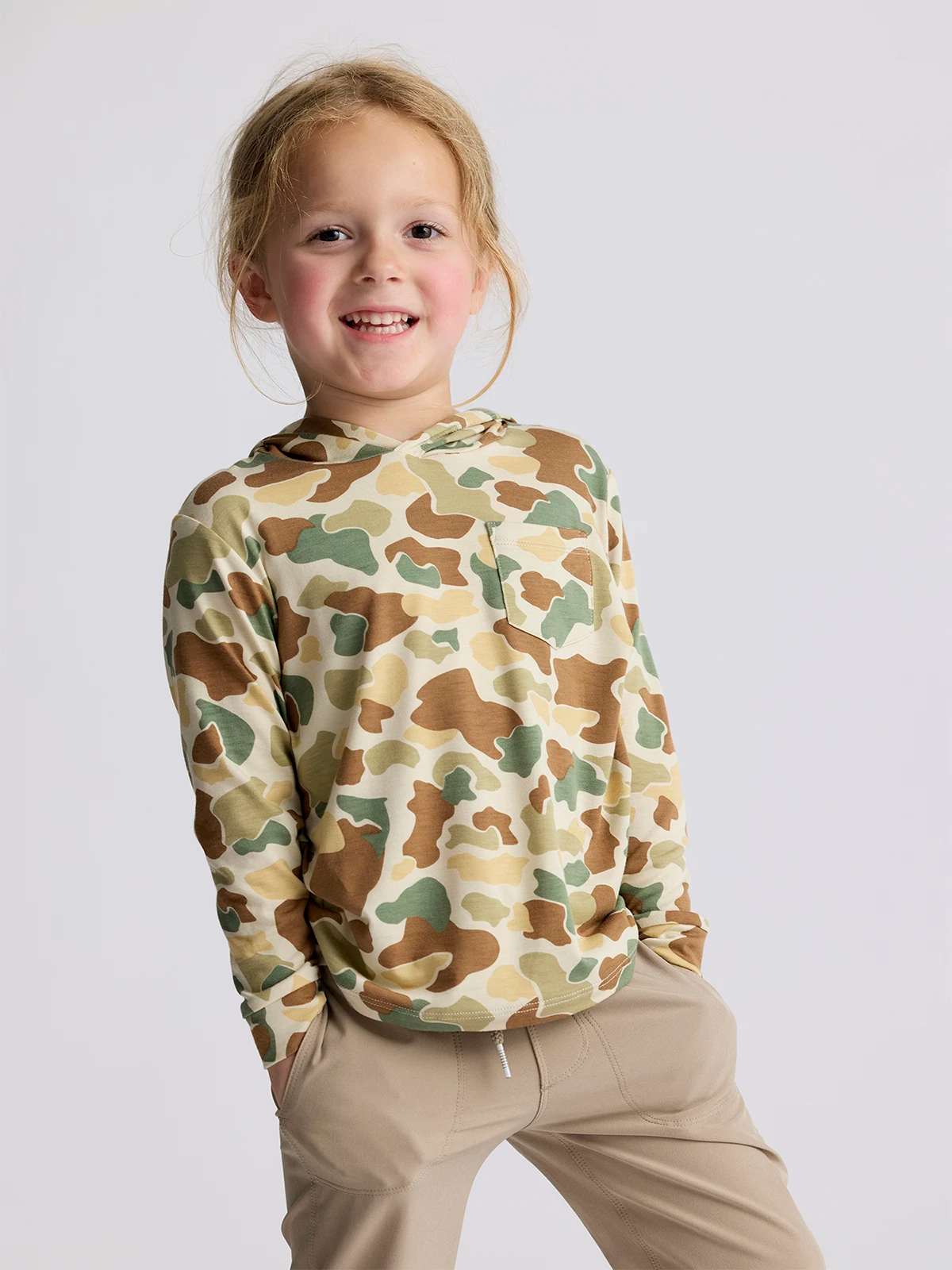 Free Fly Apparel Toddler Bamboo Shade Hoodie - Vintage Camo Vintage Camo