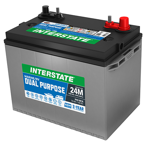 Interstate Batteries 12v Marine/rv Dual Purpose Agm Battery