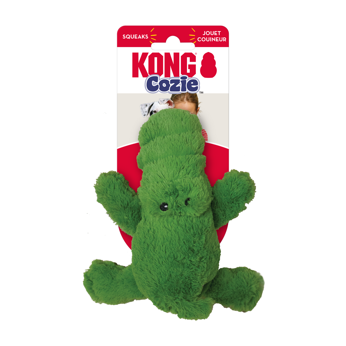 Kong Cozie Ali Alligator Plush Dog Toy - Large Alligator