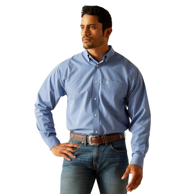 Ariat Wrinkle Free Rowan Classic Fit Shirt Regatta / / Regular