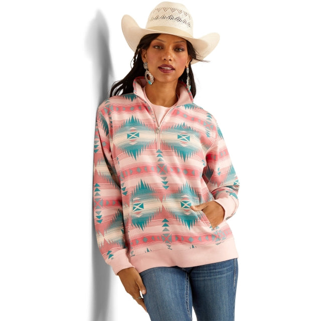 Ariat Ranger 1/2 Zip Sweatshirt Tiffany Print / / Regular