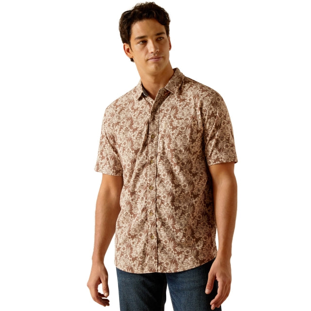 Ariat Modern Fit Button Down Shirt Dessert Mocha / / Regular