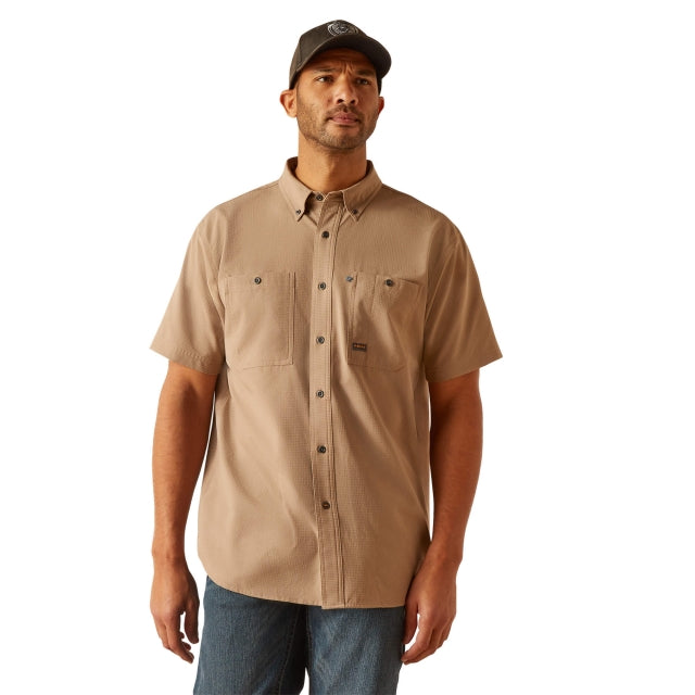 Ariat Rebar Made Tough 360 AirFlow Work Shirt Rebar Khaki / / Regular