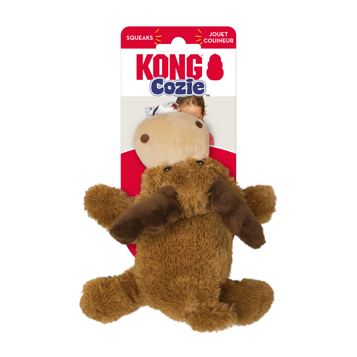 Kong Cozie Marvin Moose Plush Dog Toy - Large Moose