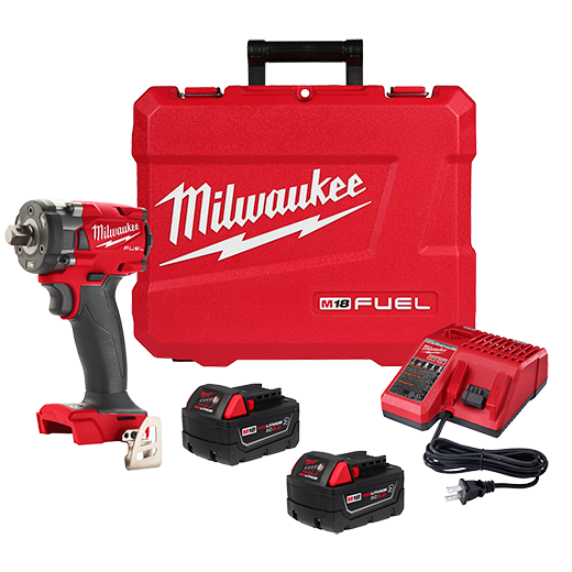 Milwaukee M18 Fuel 1/2 In. Compact Impact Wrench With Pin Detent Kit