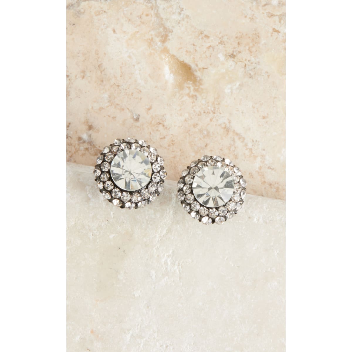 Blazin Roxx Large Crystal Ball Stud Earrings
