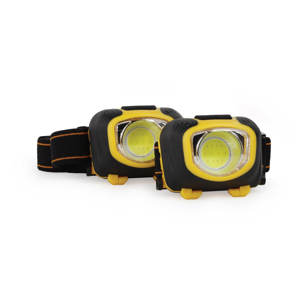 Led Headlamp 2 Pack, Yellow, Black/350 Lumens
