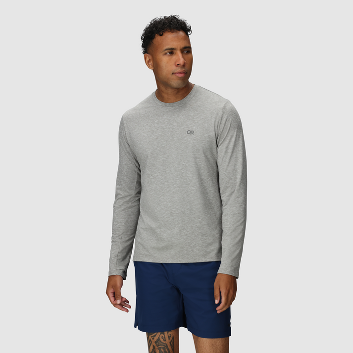 Outdoor Research Mens ActiveIce Spectrum Sun Long Sleeve Tee - Grey Heather Grey Heather
