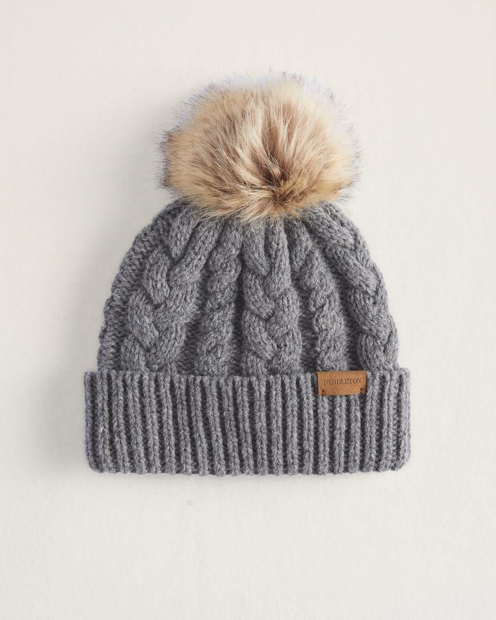 Pendleton Cable Beanie Grey
