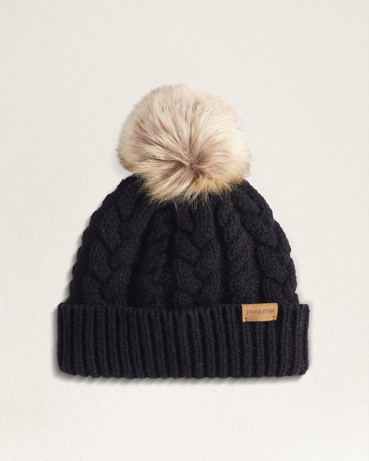Pendleton Cable Beanie Black