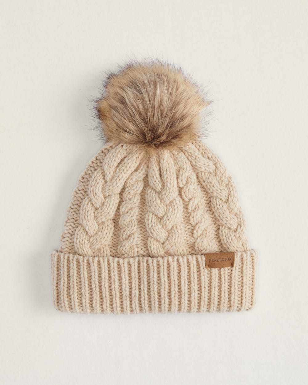 Pendleton Cable Beanie Cream