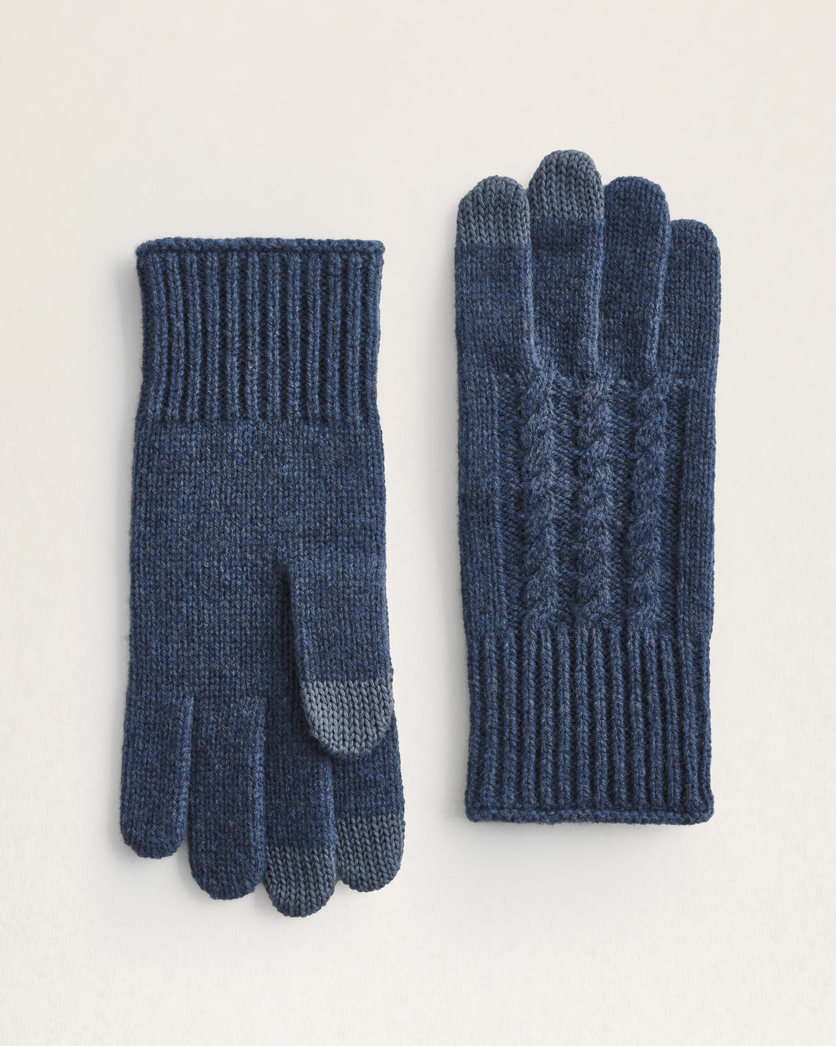 Pendleton Cable Texting Glove Indigo