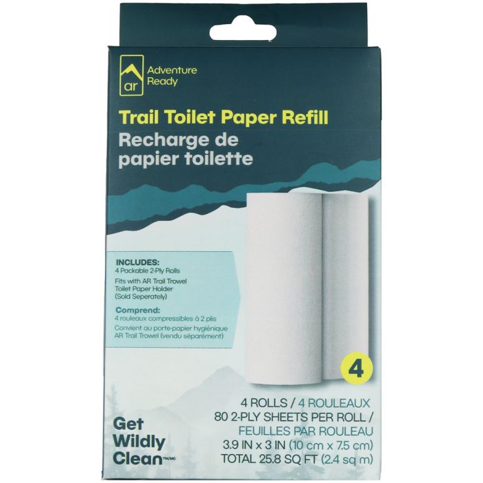 Adventure Medical Trowel Toilet Kittrail Toilet Paper Refill 4pk