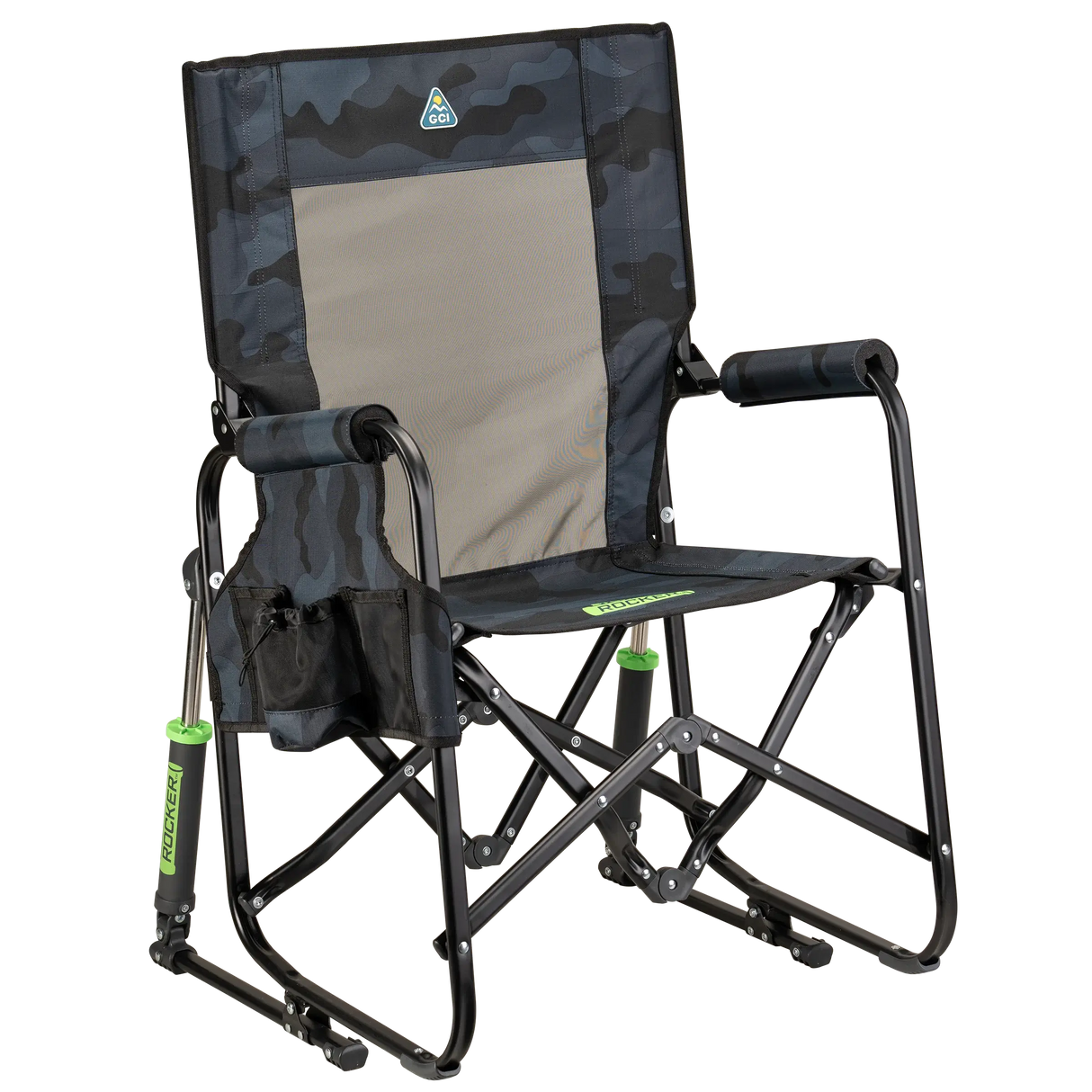 Gci Outdoor Stowaway Rocker Chair Stealth Camo Stealth camp
