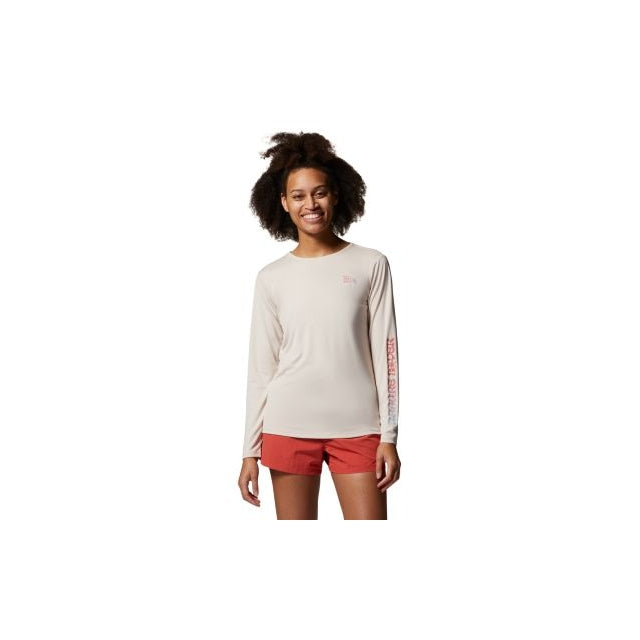 Mountain Hardwear Women's Wicked Tech Long Sleeve White Sprite