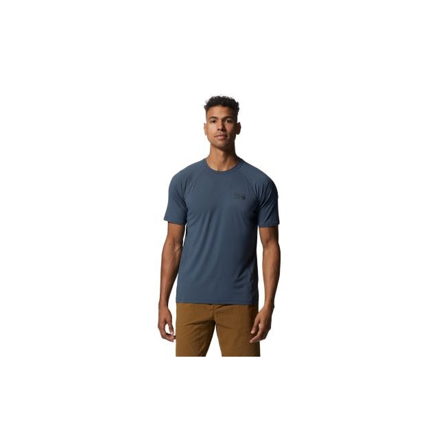 Mountain Hardwear Men's Crater Lake Short Sleeve Blue Slate