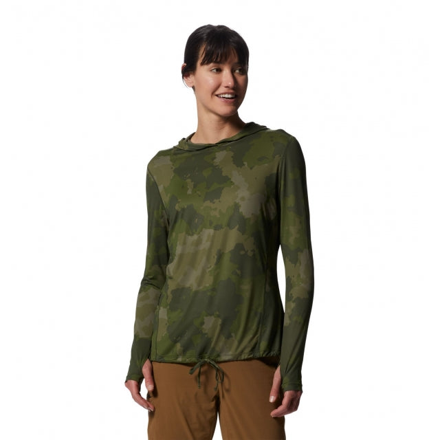Mountain Hardwear Women's Crater Lake LS Hoody Palisades Geo Print