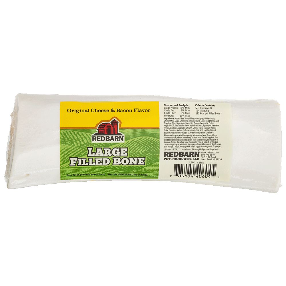 Redbarn Pet Products Filled Bone Cheese & Bacon Flavor - Large Cheese & Bacon / / Single