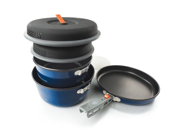 Gsi Outdoors Bugaboo Ceramic Base Camper Cookset Blue Md Blu