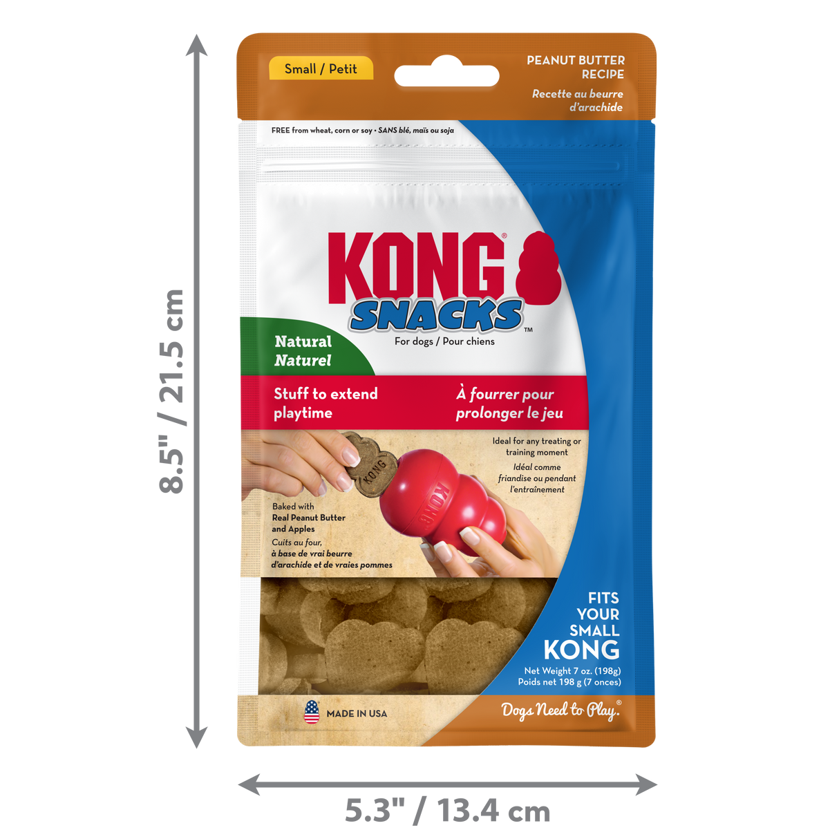 Kong Stuff'N Snacks Peanut Butter Dog Treats - Small - 8oz. Peanut Butter / / 8oz