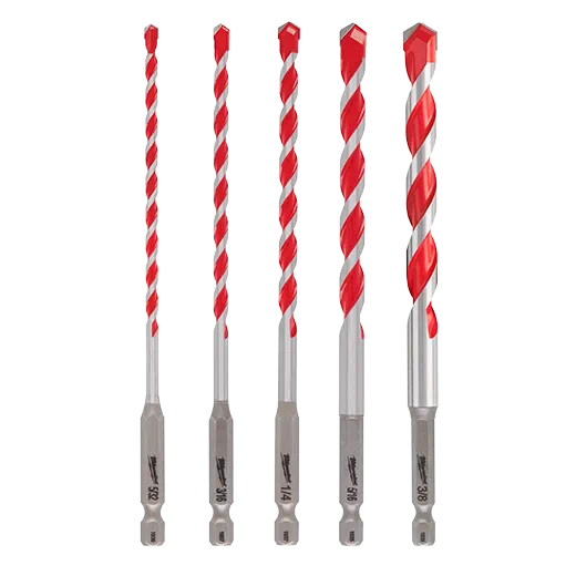 Milwaukee 5pc. Shockwave Carbide Hammer Drill Bit Kit